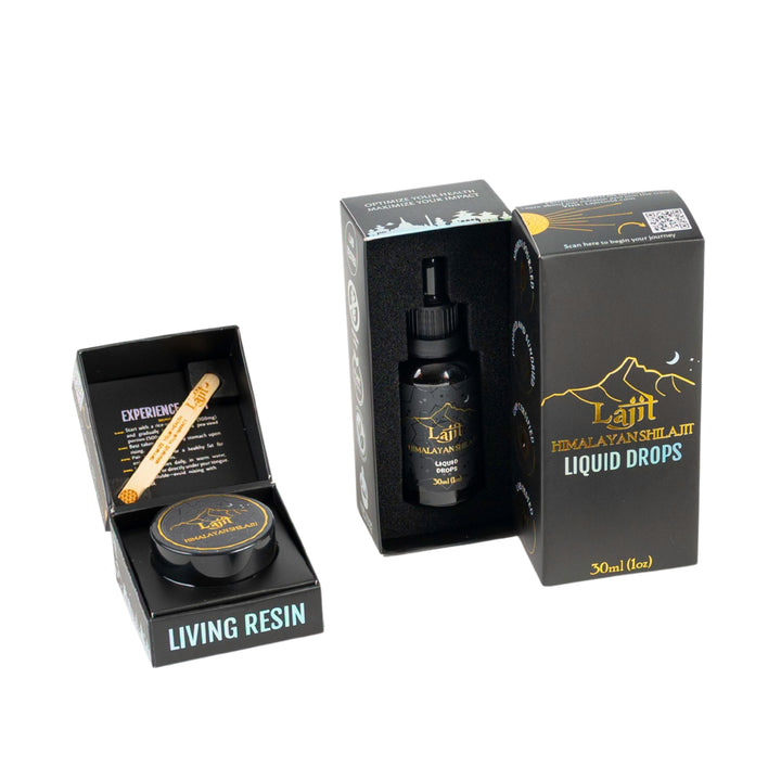 Lajit Gold Himalayan Shilajit Liquid + Resin Bundle